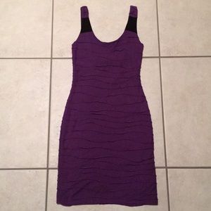 Purple bodycon dress